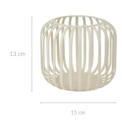 Lampion metalowy mały minimalistyczny, Ø 15 x 13 cm