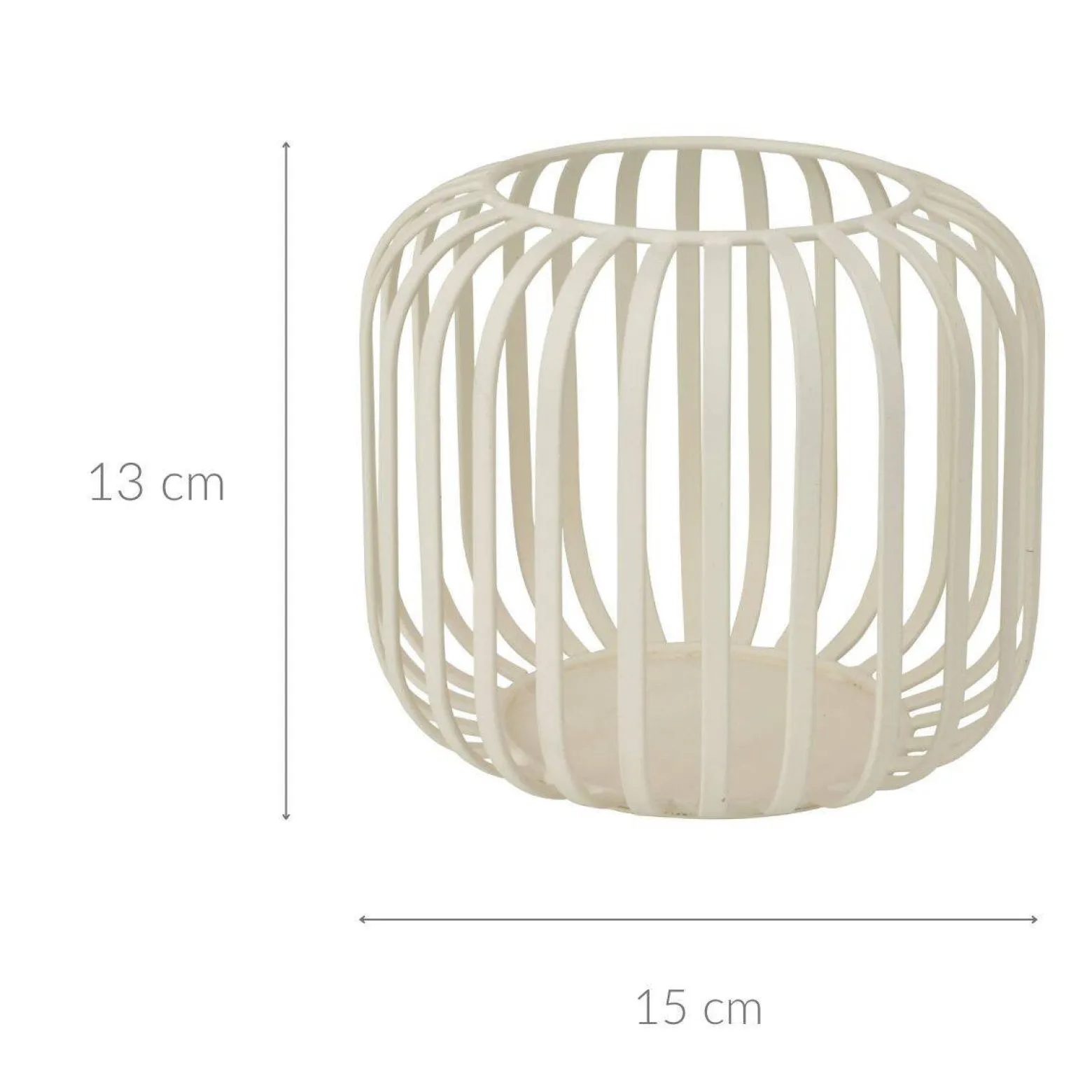 Lampion metalowy mały minimalistyczny, Ø 15 x 13 cm