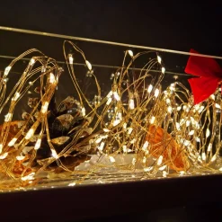 Lampki choinkowe 300 led druciki na prąd biały ciepły