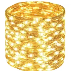 Lampki choinkowe 300 led druciki na prąd biały ciepły