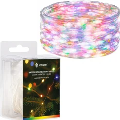 Lampki choinkowe 100 LED druciki mikro na baterie