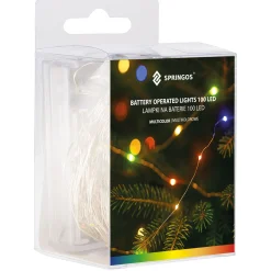 Lampki choinkowe 100 LED druciki mikro na baterie