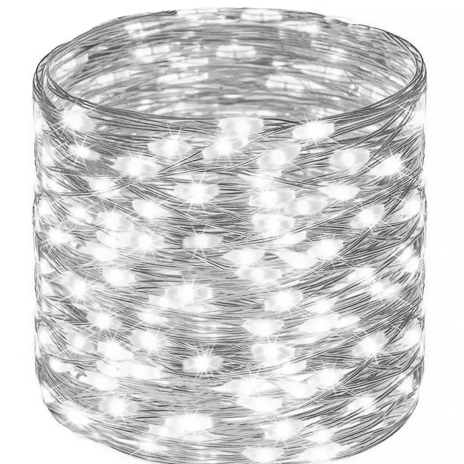 Lampki choinkowe 300 led druciki na prąd biały zimny