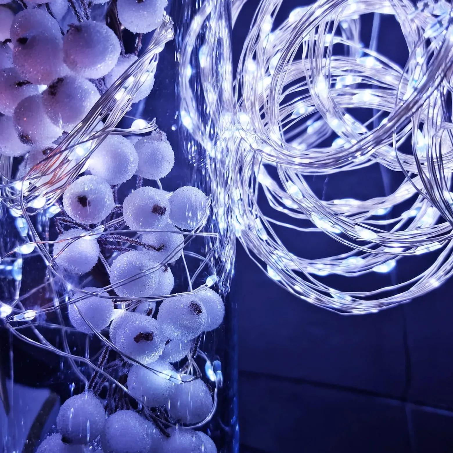Lampki choinkowe 300 led druciki na prąd biały zimny