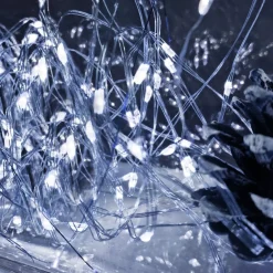 Lampki choinkowe 300 led druciki na prąd biały zimny