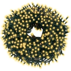 Lampki choinkowe 300 LED 15 m biały ciepły zewnętrzne
