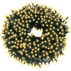 Lampki choinkowe 200 LED 12,5 m biały ciepły zewnętrzne
