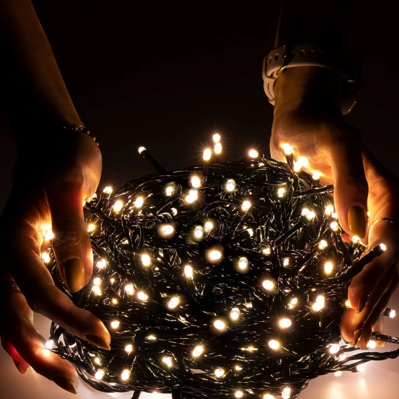 Lampki choinkowe 200 LED 12,5 m biały ciepły zewnętrzne