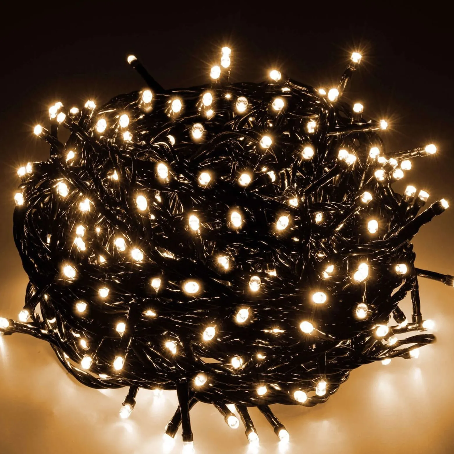 Lampki choinkowe 200 LED 12,5 m biały ciepły zewnętrzne