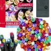 Lampki świąteczne 500 Led multikolor 34,5 m oświetlenie