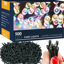 Lampki świąteczne 500 Led multikolor 34,5 m oświetlenie