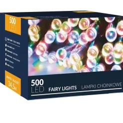 Lampki świąteczne 500 Led multikolor 34,5 m oświetlenie