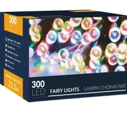 Lampki świąteczne 300led multikolor 22,5 m oświetlenie wewn.