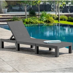 Leżak Antracyt 195 x 65 x 25.5 cm polipropylen Keter