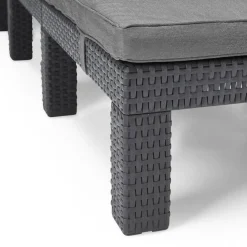 Leżak Antracyt 195 x 65 x 25.5 cm polipropylen Keter