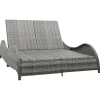 Leżak Antracyt 200 x 132 x 45 cm Technorattan vidaXL