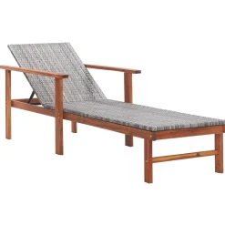 Leżak Drewniany Ogrodowy Leżanka Wypoczynkowa Na Taras Balkon Ogród