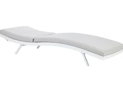 Leżaki ogrodowe aluminium jasnoszare