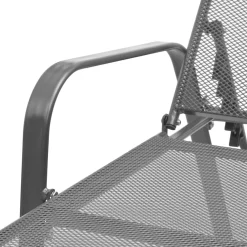 Leżak ogrodowy Antracyt Metal vidaXL