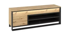 Loftowa szafka pod telewizor dąb artisan - Rivon