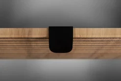 LOFT Szafka łazienkowa 80 czarna/craft z blatem czarnym
