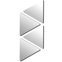 Lustra samoprzylepne Triangle 20x17 cm 4 sztuki zestaw trójkąty