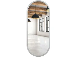 Lustro ścienne biały mat 50x115