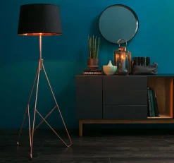 Lustro ścienne 50 cm czarne