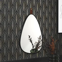 Lustro ścienne Drop Chic z paskiem 60x40 cm