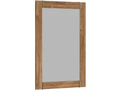 Lustro ścienne Gent 101x66 cm brązowe