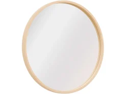 Lustro ścienne w ramie Circle 64,5 cm okrągłe brązowe
