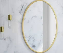 Lustro 70cm złota rama