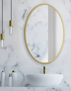 Lustro 70cm złota rama