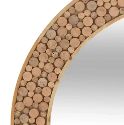Lustro okrągłe drewniane Inori 99 cm