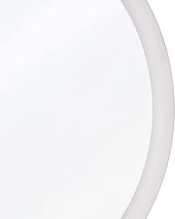 Lustro wiszące ścienne LED okrągłe 58 cm srebrne