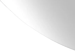 Lustro wiszące ścienne LED półokrągłe 50x100 cm