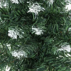 Mała choinka sztuczna 60 cm sosna ośnieżona z jutą na biurko mini ozdoba