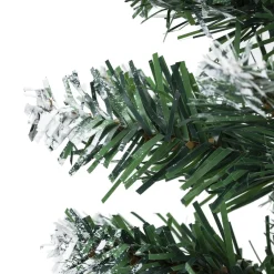 Mała choinka sztuczna 60 cm sosna ośnieżona z jutą na biurko mini ozdoba