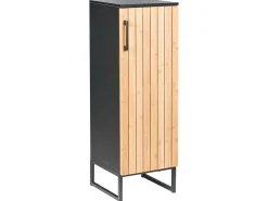 Mała szafka łazienkowa stojąca 30 x 90 cm drewno bambusowe jasny brąz
