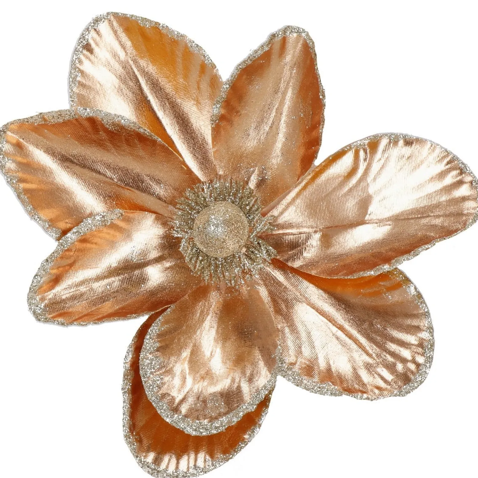 Magnolia sztuczna gałązka kwiat dekoracja do domu złoty