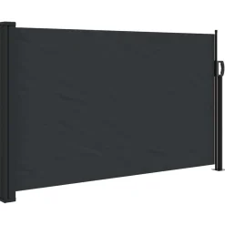 Markiza Boczna Tarasowa Balkonowa Czarna Zwijana Ogrodowa 117x300 cm