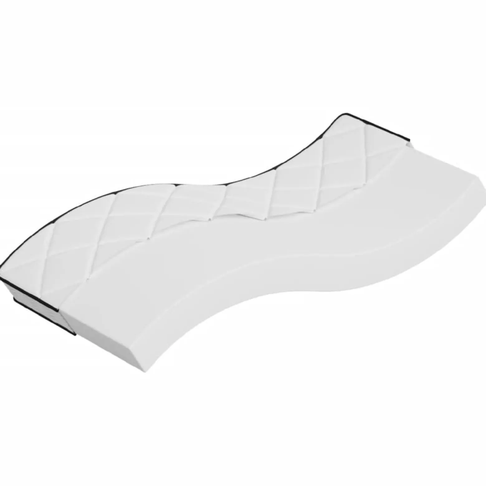 Materac Biały 70 x 200 cm Pianka vidaXL