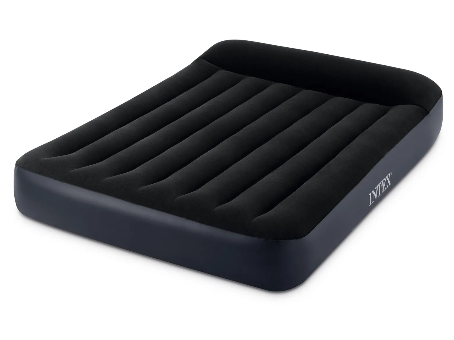 Materac dmuchany Intex dwuosobowy z pompką tłokową 191x137x25 cm