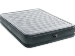 Materac dmuchany Intex dwuosobowy z wbudowaną pompką 203x152x33 cm
