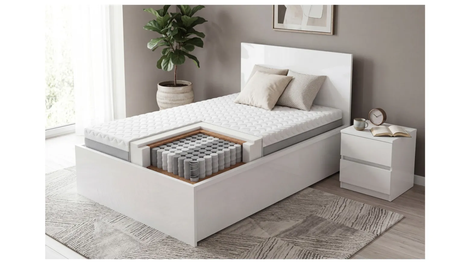 Materac sprężynowy Arona 120x200 H4