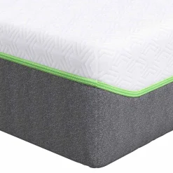 Materac Sprężynowy Do Sypialni Pokoju Biały i szary 80 x 200 cm