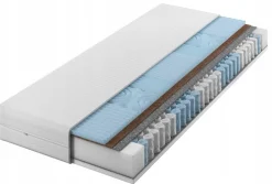 Materac sprężynowy GOLD + Pianka masująca + Kokos 70x190x20 7-stref H2/H3