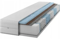 Materac sprężynowy GOLD + Pianka masująca + Kokos 70x190x20 7-stref H2/H3