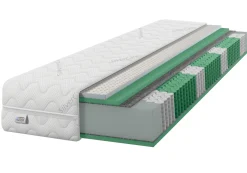 Materac 70x200 sprężynowy Multipocket Lateks HR44 SilverCare H2/H3 23cm