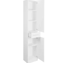 Meble łazienkowe SILDO MAX LED dąb artisan / biały laminat